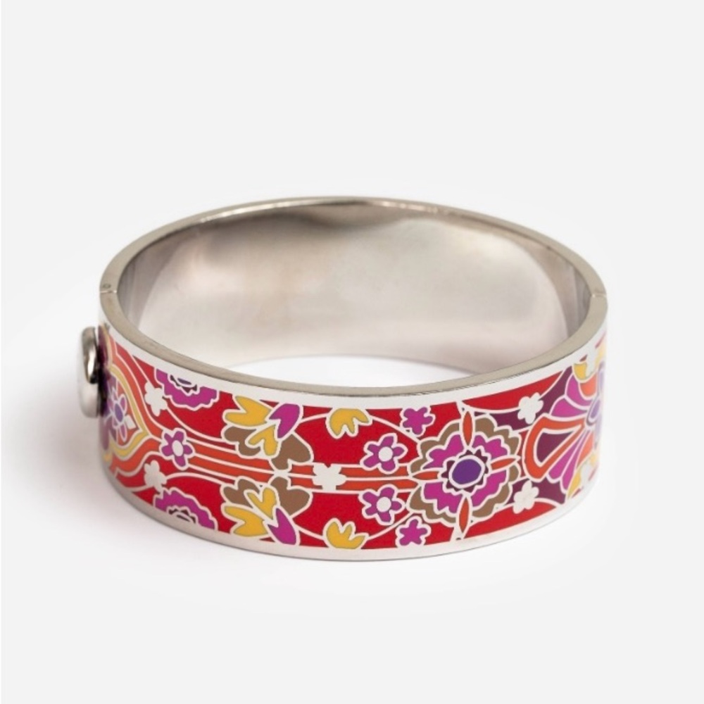 Johnny Was Red Saba Hinged Bracelet - Picture 1 of 9